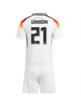 Deutschland Ilkay Gundogan #21 Heimtrikotsatz für Kinder EM 2024 Kurzarm (+ Kurze Hosen)